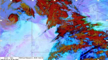 تحذيرات الأرصاد من تشكل سيول على الطرق الرابطة بين البحر الأحمر وشمال الصعيد